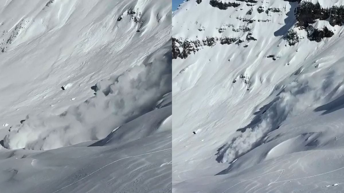 Chapelco: una avalancha en el filo del cerro rozó a dos esquiadores que salieron caminando