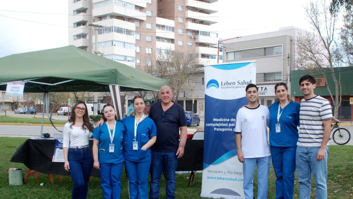 Una tarde en el parque para aprender a cuidar el corazón: Cipolletti salió a tomarse la presión