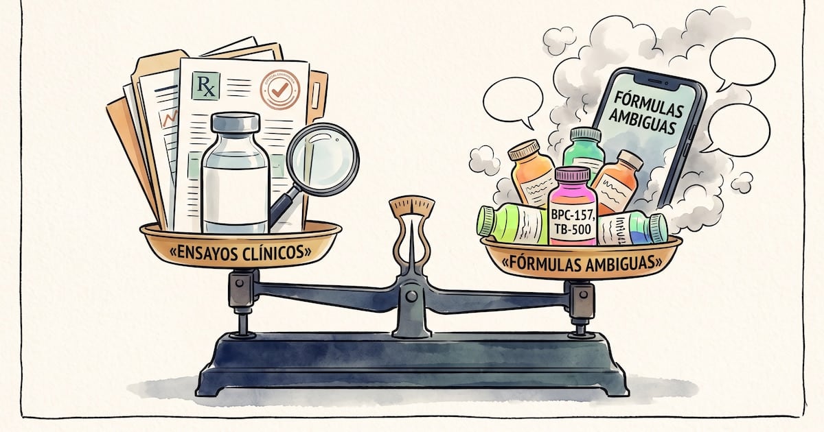 Péptidos: la advertencia de un especialista que separa la evidencia de la promesa