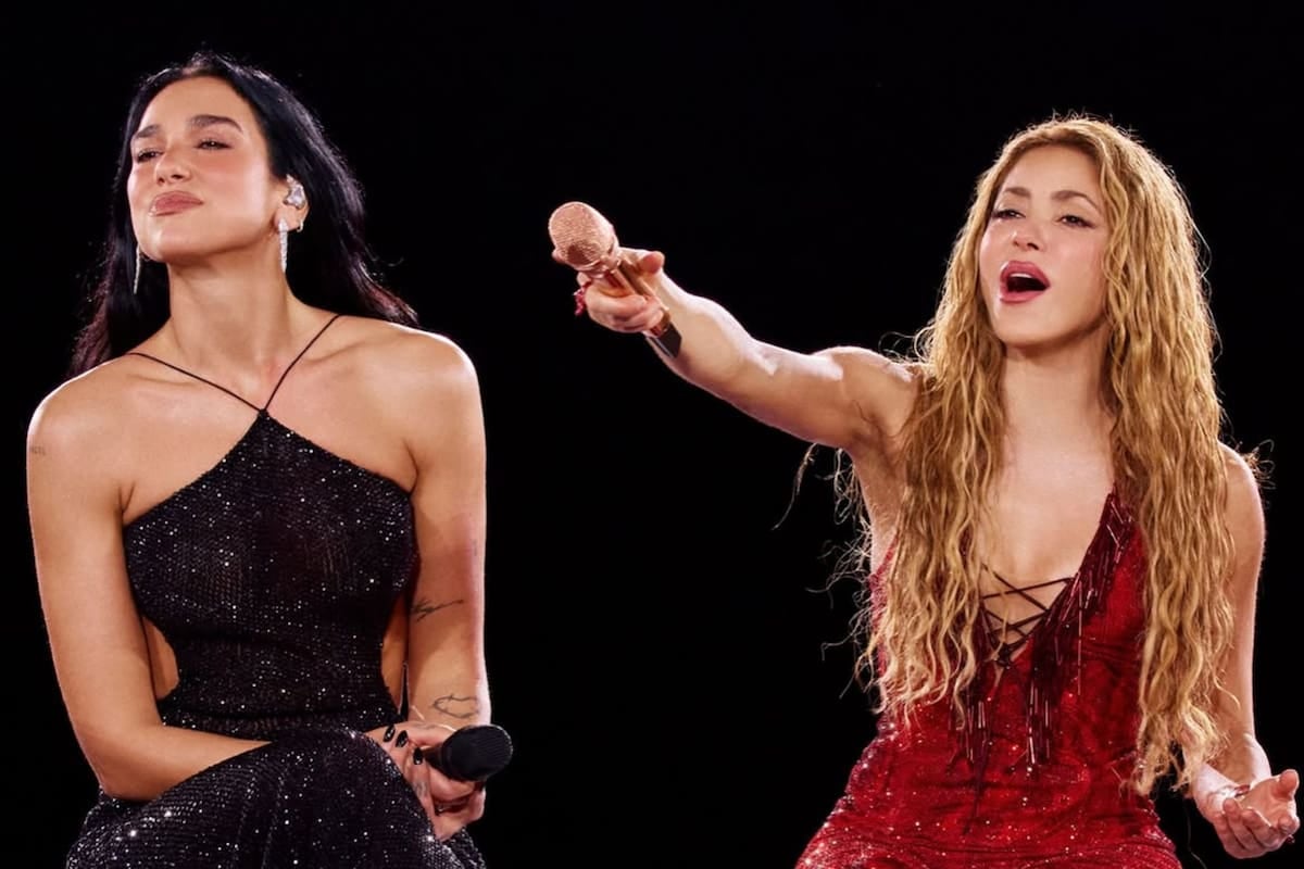 La noche en que Shakira y Dua Lipa se encontraron por fin en Madrid: un abrazo, una canción y la promesa de volver