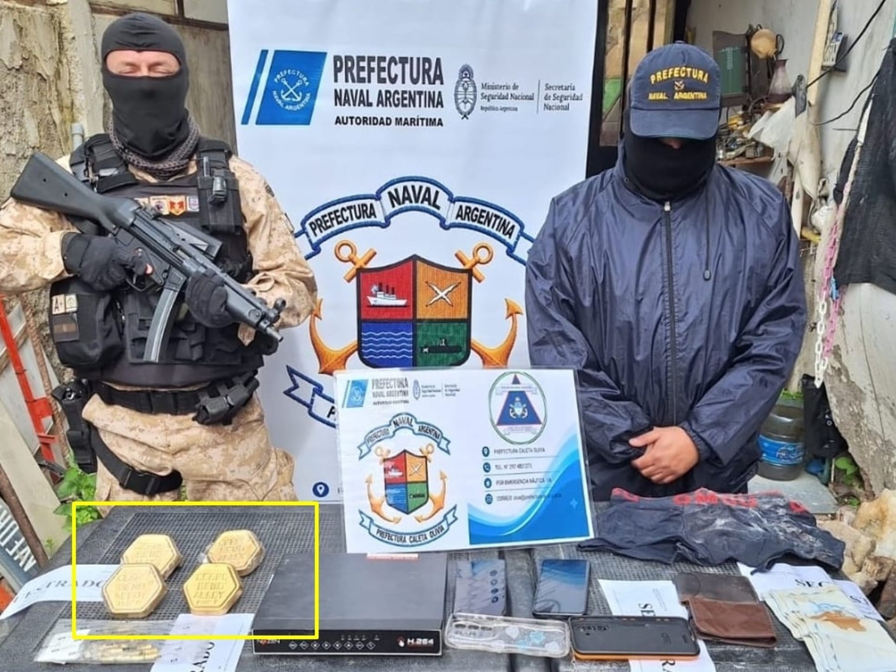 Caleta Olivia: las piezas que presentaron como lingotes de oro eran una aleación usada en radioterapia