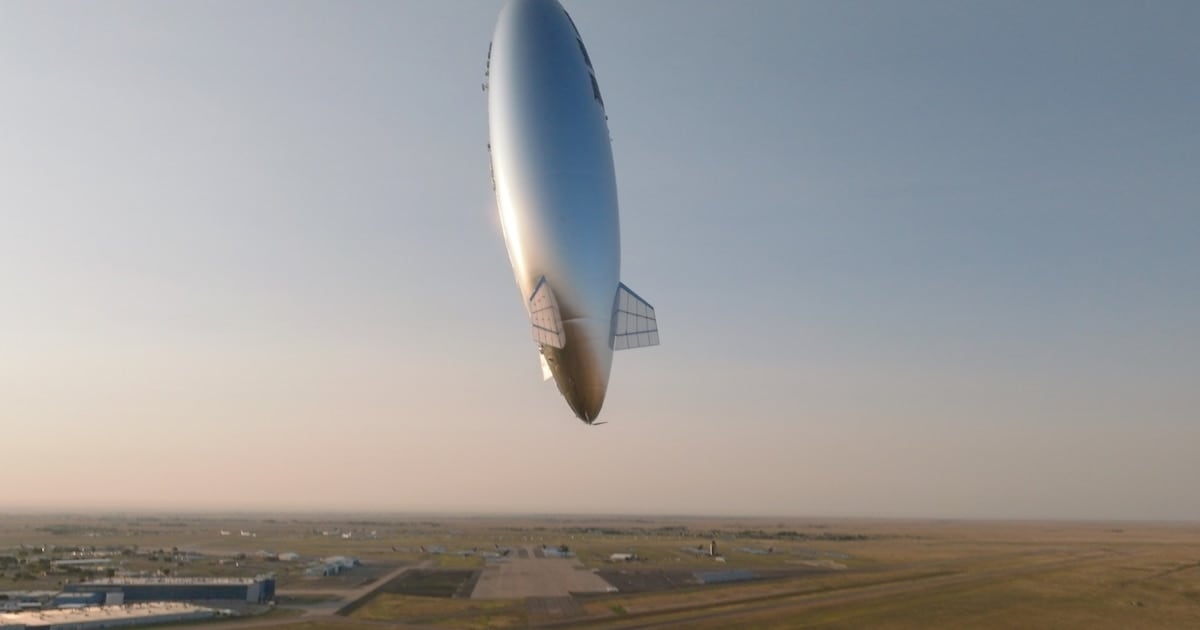 Volar alto, hablar bien: un dirigible de 83 metros reemplazó durante una semana a las antenas de celular en una isla japonesa