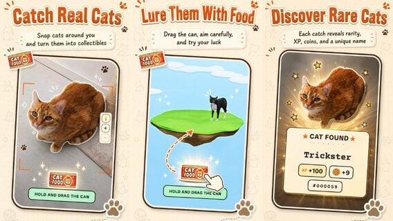 CatchCat: el barrio se transforma en una colección de gatos