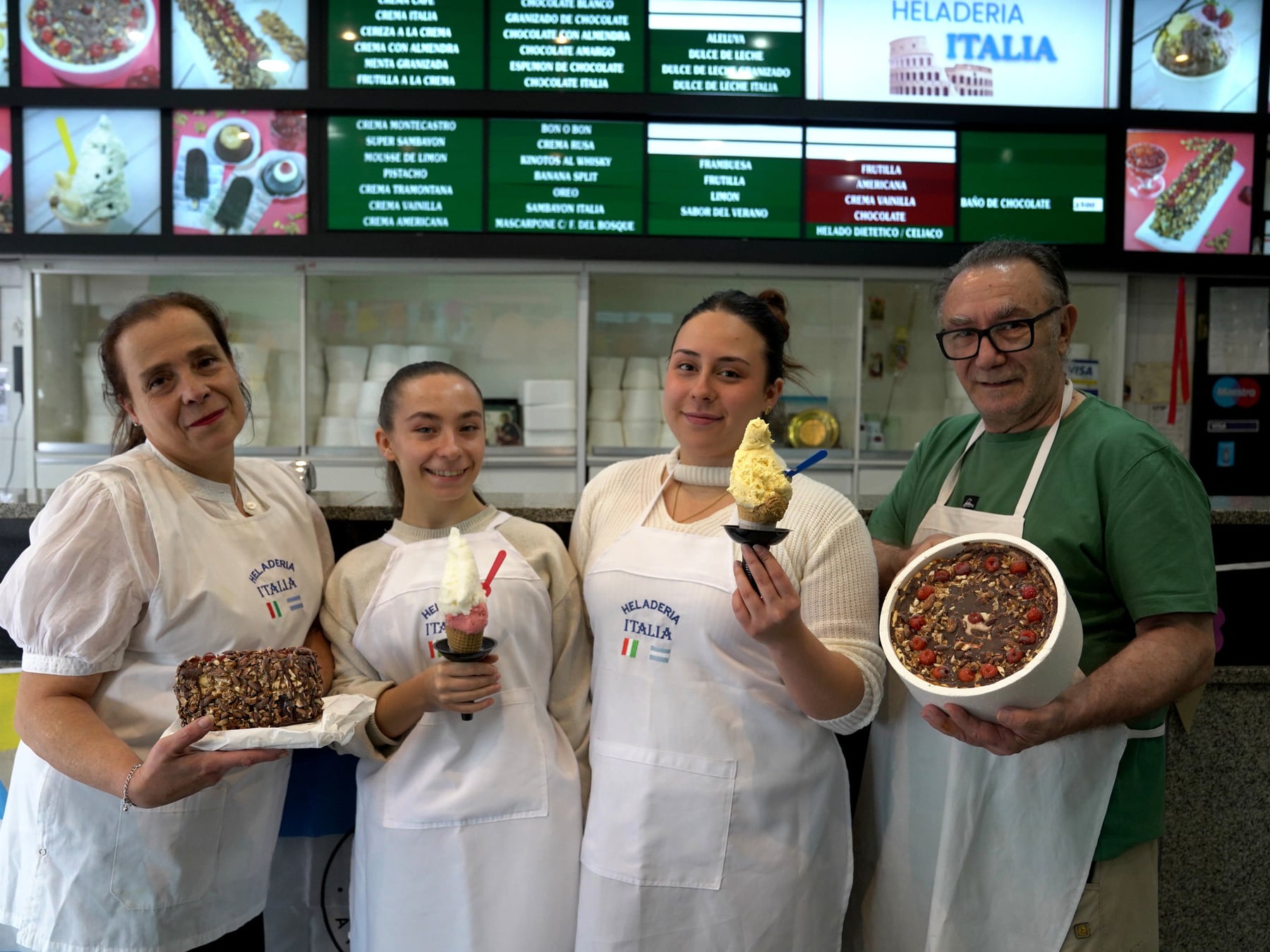 La heladería que preserva un gelato de familia en el corazón de Monte Castro