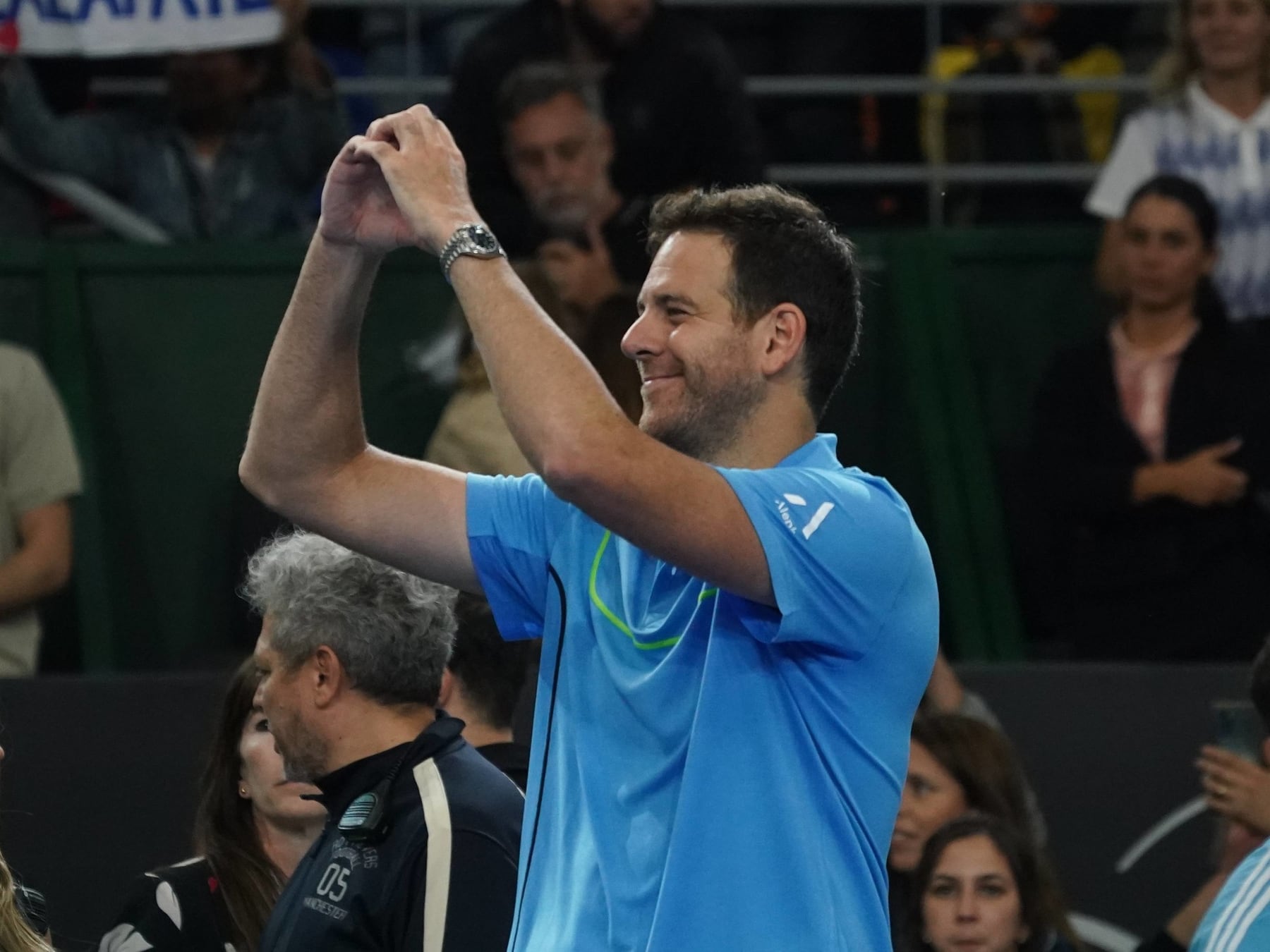 Del Potro dio el primer paso hacia el Salón de la Fama con el apoyo de los hinchas